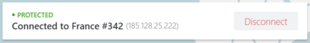 NordVPN se připojila k francouzskému serveru