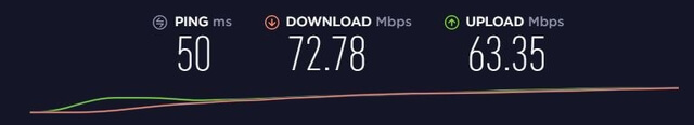 Test rychlosti NordVPN v Německu