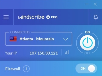 Volba serveru VPN Windscribe